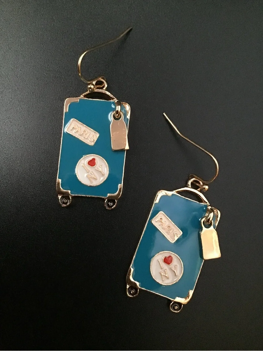 Luggage Earrings